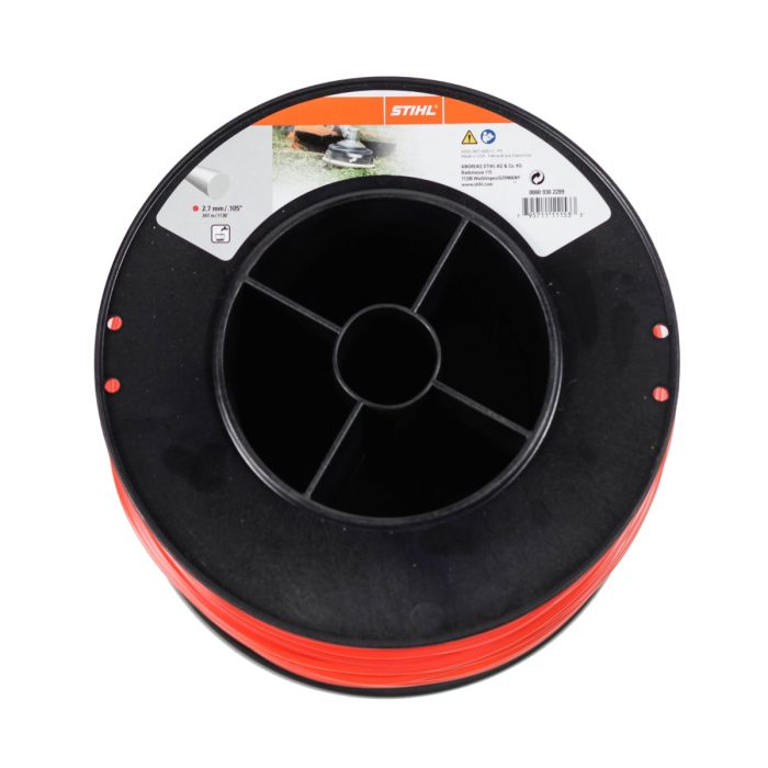 8 Per Case Stihl - Nylon Line 2.7mm/ .105" Round - 347m/ 1138ft 5lb  Red