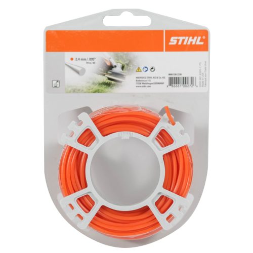 24 Per Case Stihl - Nylon Line 2.4mm/ .095" Round - 14m/ 45ft Orange