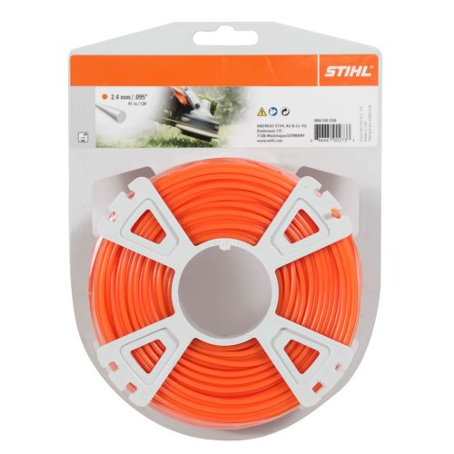 Stihl - Nylon Line 2.4mm/.095" Round - 44m/143ft 1/2lb Orange