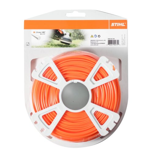 Stihl - Nylon Line 2.4mm/.095" Round - 87m/ 285ft 1lb Orange