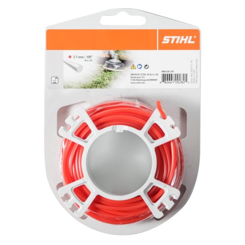 Stihl - Nylon Line 2.7mm/ .105" Round - 30.7m/ 35ft Red