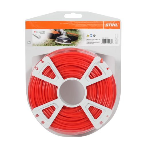 10 Per Case Stihl - Nylon Line 2.7mm/ .105" Round - 65m/ 213ft 1lb Red