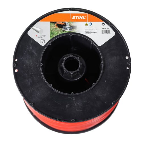 3 Per Case Stihl - Nylon Line 2.7mm/.105" Round - 869m/2851ft 12.5lb  Red