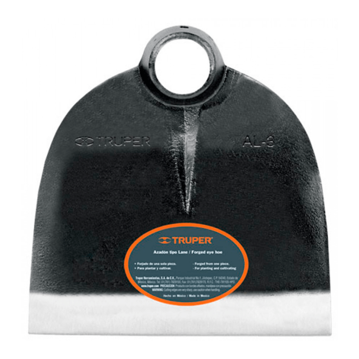 Truper - Forged Carbon-Steel Hoe -  8"x8" Handle-Less