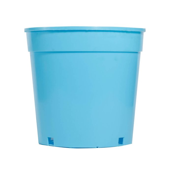 Agri World - 25cm Plastic Pot - Brown/Choc Brown/White/Green