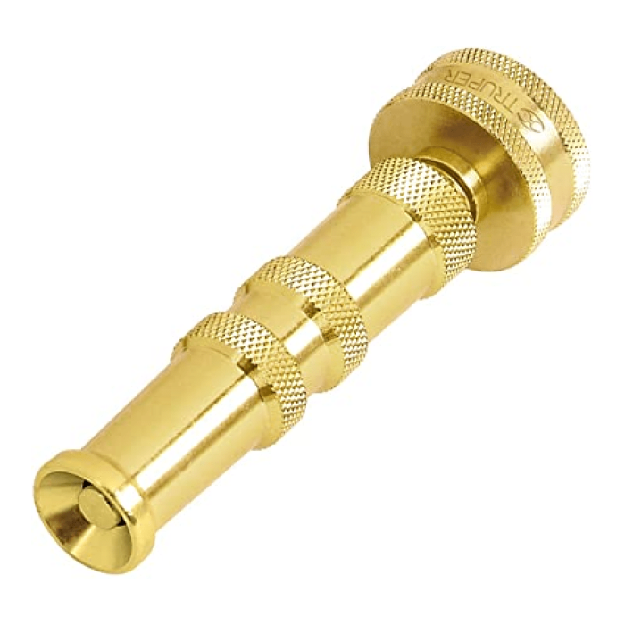 Truper - 3.5" Heavy Duty Brass Twist - Nozzle Fine To Jet Spray