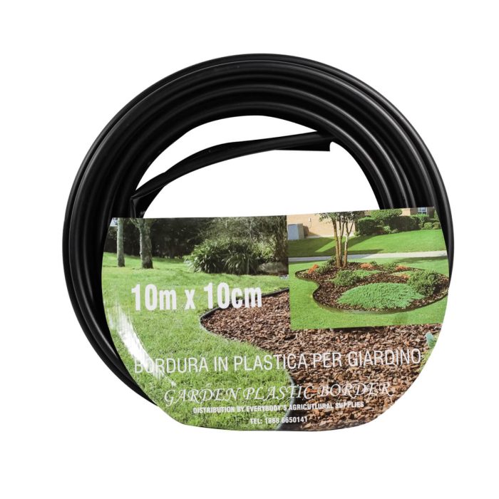 - - Lawn Edging 10cmx10m Roll - Plastic