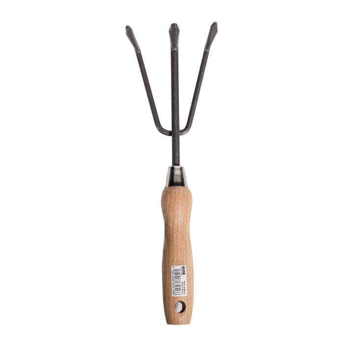 Truper - 3-Prong Garden Cultivator - 6" Wooden Handle