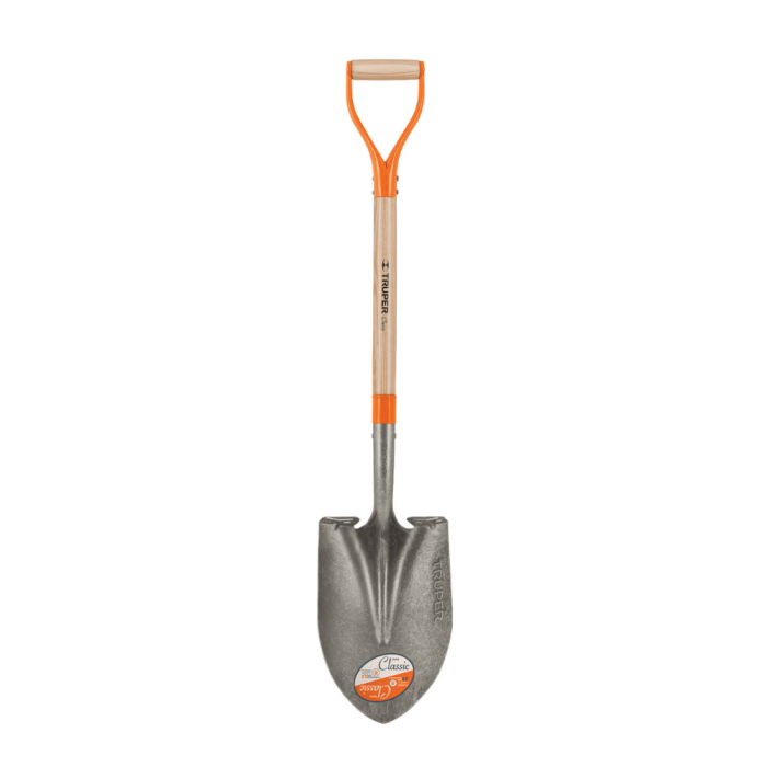 Truper - Digging Shovel Round Head - Y- Grip Wooden Handle