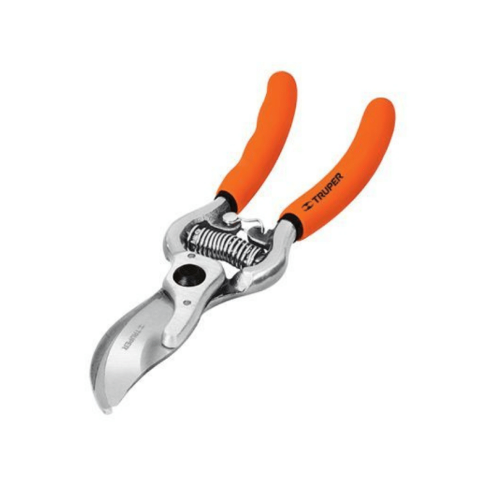Truper - 8" Pruning Secateurs Forged - Bypass Blade All-Steel Body