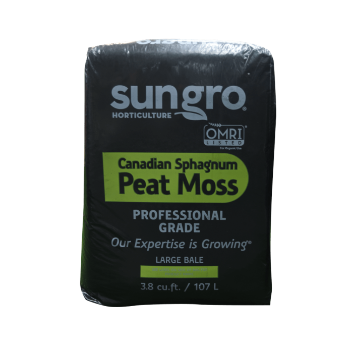 Sungro - Grower'S Grade Medium Peat - 3.8 Cubic Foot Compressed Bale