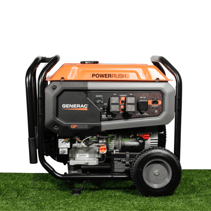 Generac 389cc Ohv Engine - Portable Generator 6500w - 120/240v/60hz W/389cc Engine