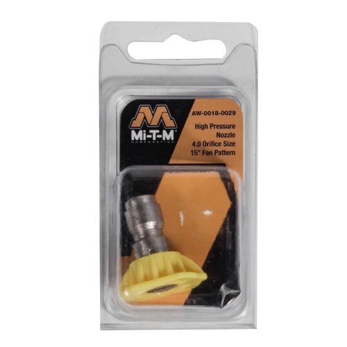 Mitm Brand - High Pressure Nozzle 15 Deg - Yellow 4.0 Orifice