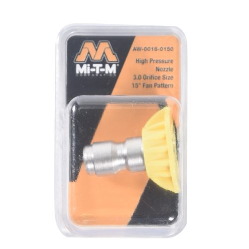 Mitm Brand - High Pressure Nozzle 15 Deg - Yellow 3.0 Orifice