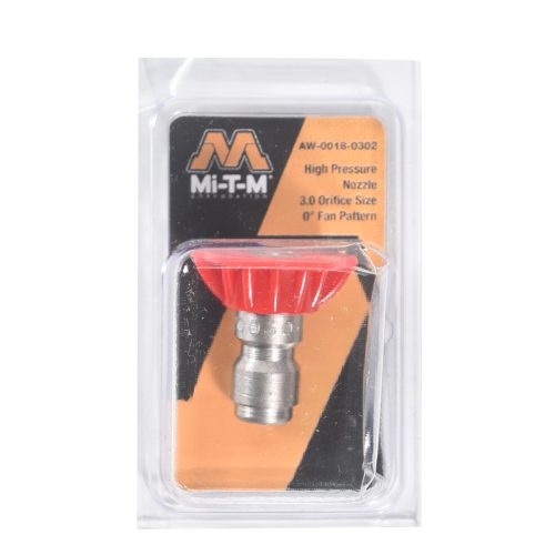 Mitm Brand - High Pressure Nozzle 0 Deg - Red 3.0 Orifice