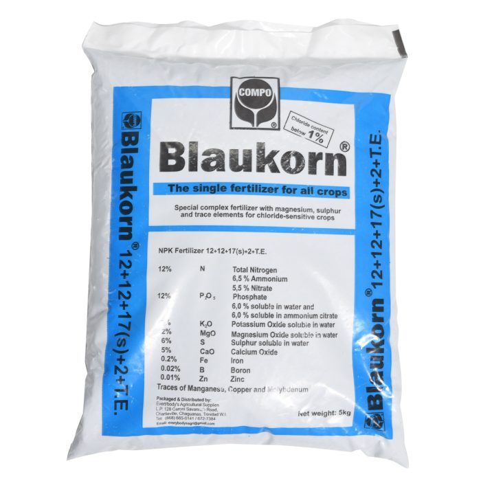 Blaukorn - 12-12-17+2 (Npk) 5kg Compound - Granular Fertilizer