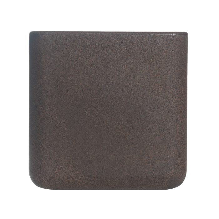 12" Pastic Pot Quatro - Cocoa Colour