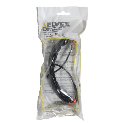 Elvex Brand - Safety Glasses Grey Lens - Anti-Fog  Go-Specs