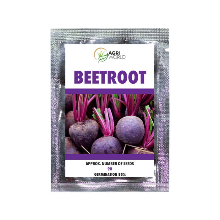 Agri World - Beet Root Seeds - Approx. 90 Seeds/Pack