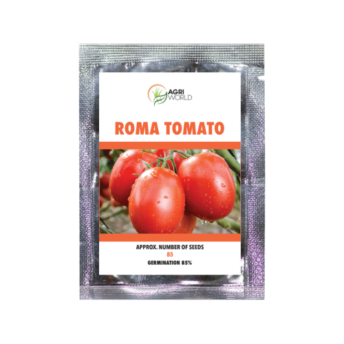Agri World - Roma Tomato Seeds - Approx. 85 Seeds/Pack