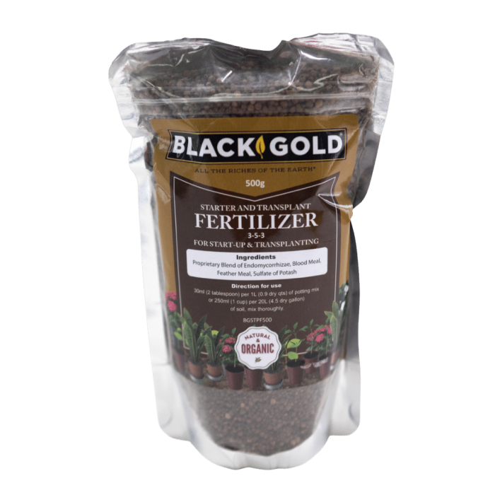 Black Gold - All Purpose 500 Gram Organic - Plant Food 5-5-5