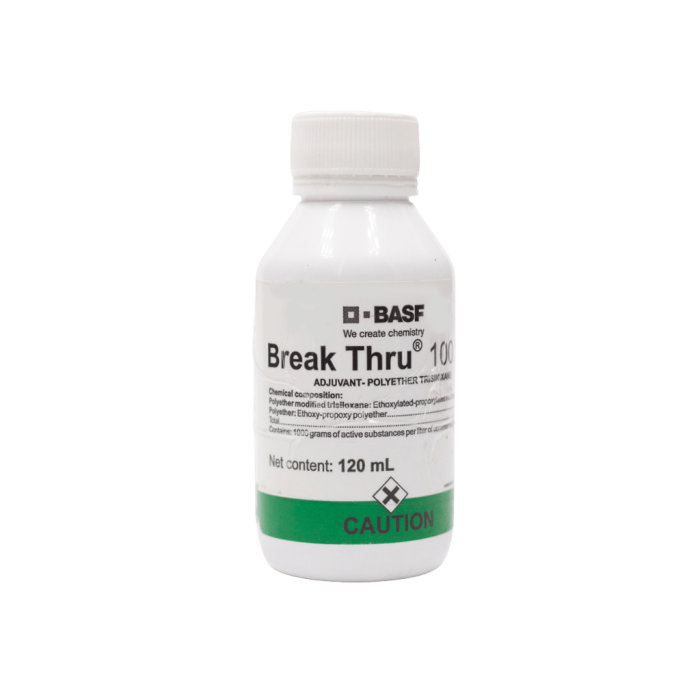 Basf - Break Thru Spreader 120 Ml - 100 Sl Non Ionic Surfactant