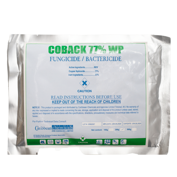 - - Coback Fungicide 200 Gram - 77 Wp Fungicide/Bactericide
