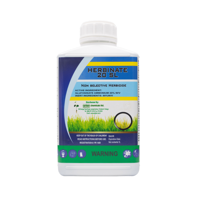 - - Herbinate Herbicide 1000 Ml - 200 Sl Non Selective Contact