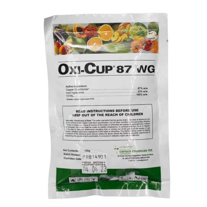 - - Oxi-Cup Fungicide 100 Gram - 87 Wg Fungicide/Bactericide