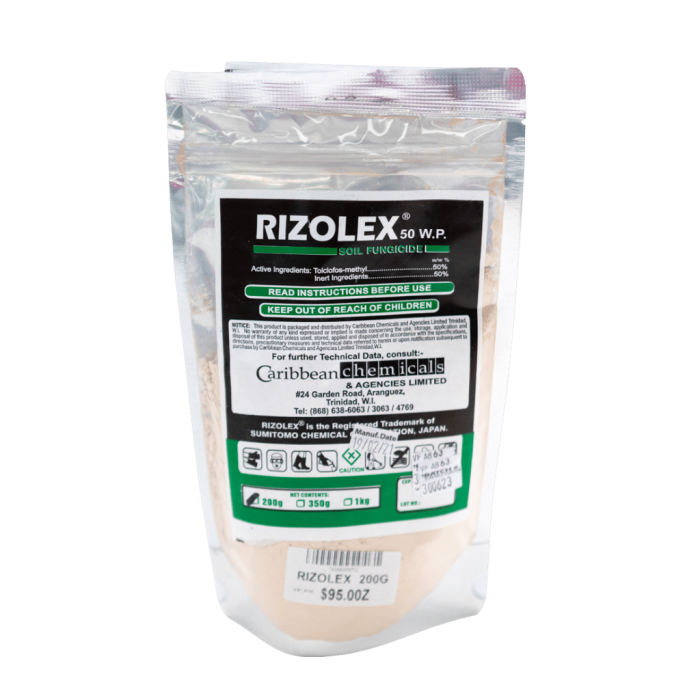 Sumitomo Chemical Corporation - Rizolex Fungicide 200 Gram - 50 Wp Soil Fungicide