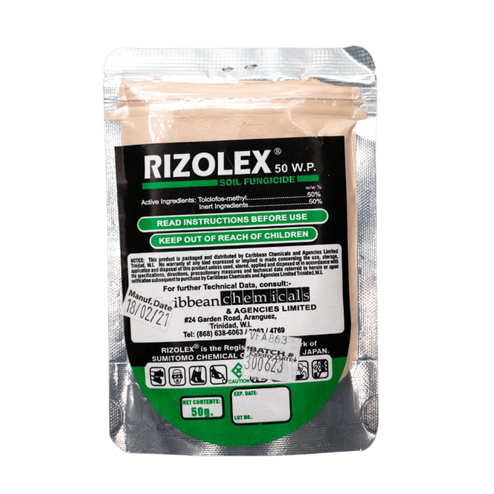 Sumitomo Chemical Corporation - Rizolex Fungicide 50 Gram - 50 Wp Soil Fungicide