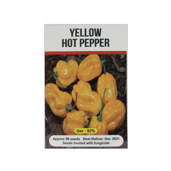 Signature Seeds - Yellow Hot Pepper Seeds Scotch - Bonnet. Approx. 90 Seeds/Pack