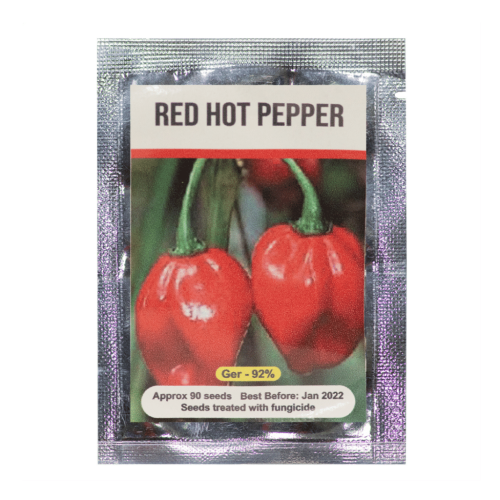 Signature Seeds - Red Hot Pepper Seeds Scotch - Bonnet. Approx. 90 Seeds/Pack