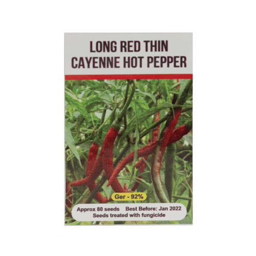 Signature Seeds - Thin Red Cayenne Pepper Seeds - Approx. 80 Seeds/Pack