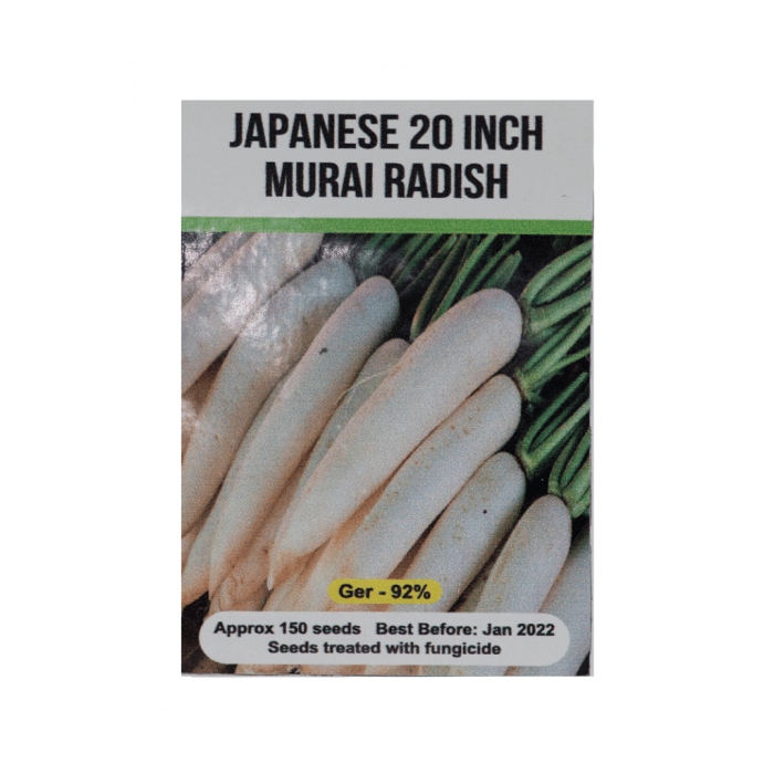 Signature Seeds - Japanese Murai Raddish Seeds - Approx. 150 Seeds/Pack