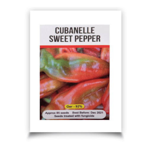 Signature Seeds - Cubanelle Sweet Pepper Seeds - Approx. 85 Seeds/Pack