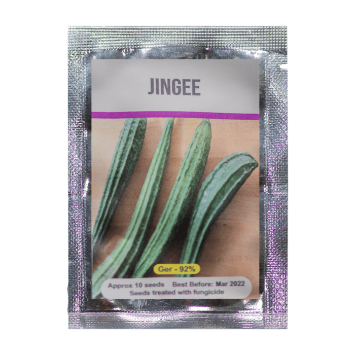 Signature Seeds - Jingee (Ridged Gourd) Seeds - Approx. 10 Seeds/Pack