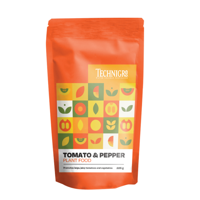 Technigro - Tomato Fertilizer 225 Gram - Water Soluble; 4-18-38 (20/Cs)