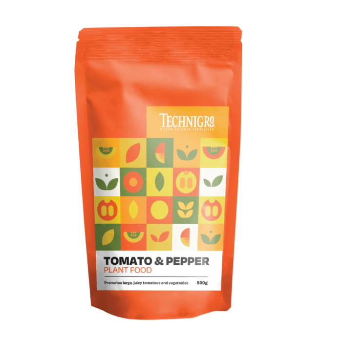 Technigro - Tomato Fertilizer 500 Grm - Water Soluable 4-18-38 (10/Cs)
