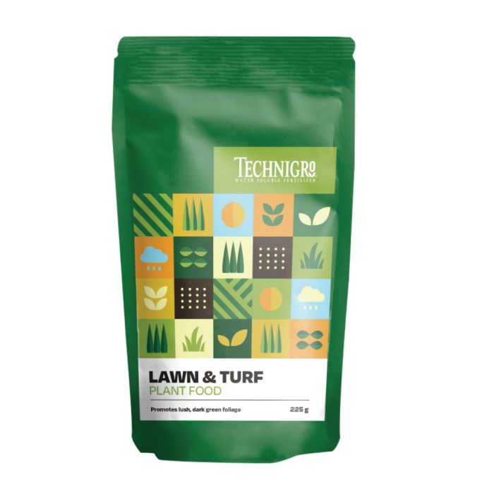 Technigro - Lawn & Turf Fertilizer 225gram - Water Soluble; 24-7-15 (20/Cs)