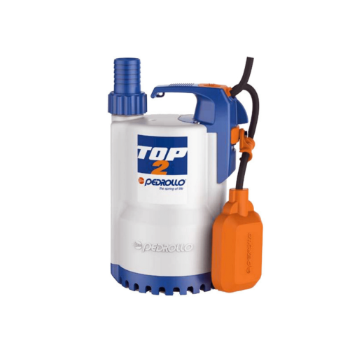 Pedrollo Brand 110v/60hz - Submersible Drainage Pump Top2 - 0.5 Hp @ 20-220lpm & 1-8m Head