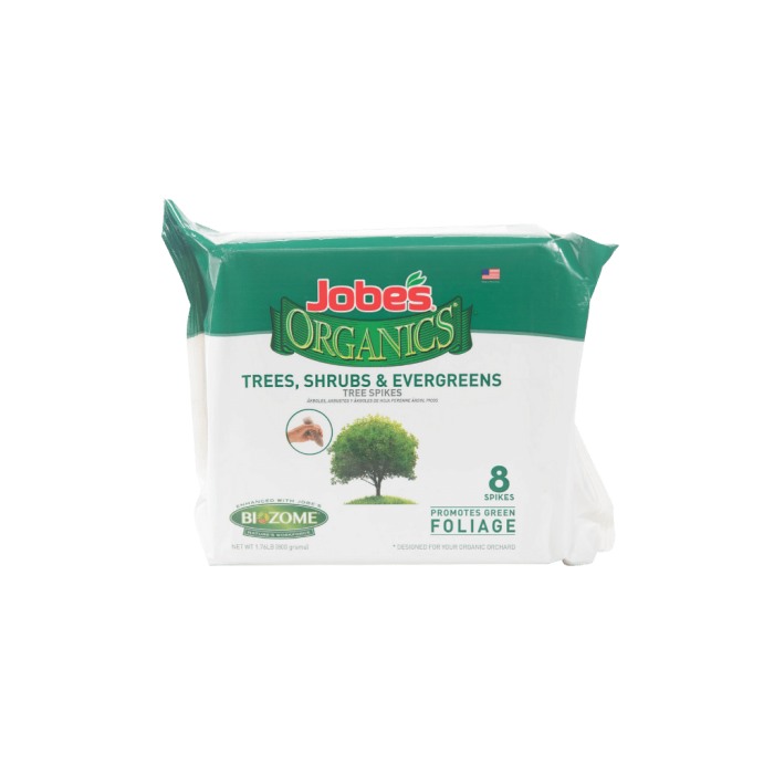 Jobe'S Organics - Tree & Shrub Fertilizer Spikes - Organic For Outdoor  8/ Pack