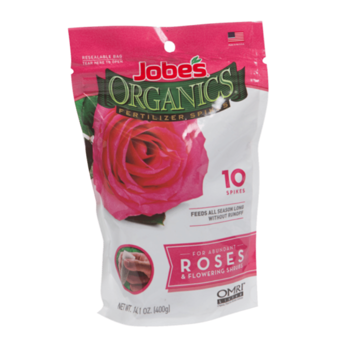 Jobe'S Organics - Rose & Flowering Shrubs Spikes - Organic Fertilizer 10/Pack
