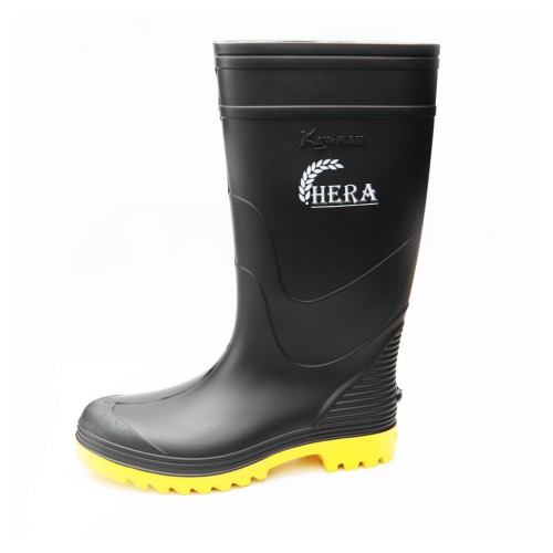Hera 12x1 - Ladies Garden Boots Size 5 - Black With Yellow Sole