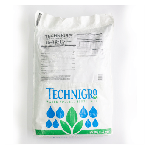 Technigro - 15-30-15 Plus Fertilizer 25lb - Water Soluble All Purpose