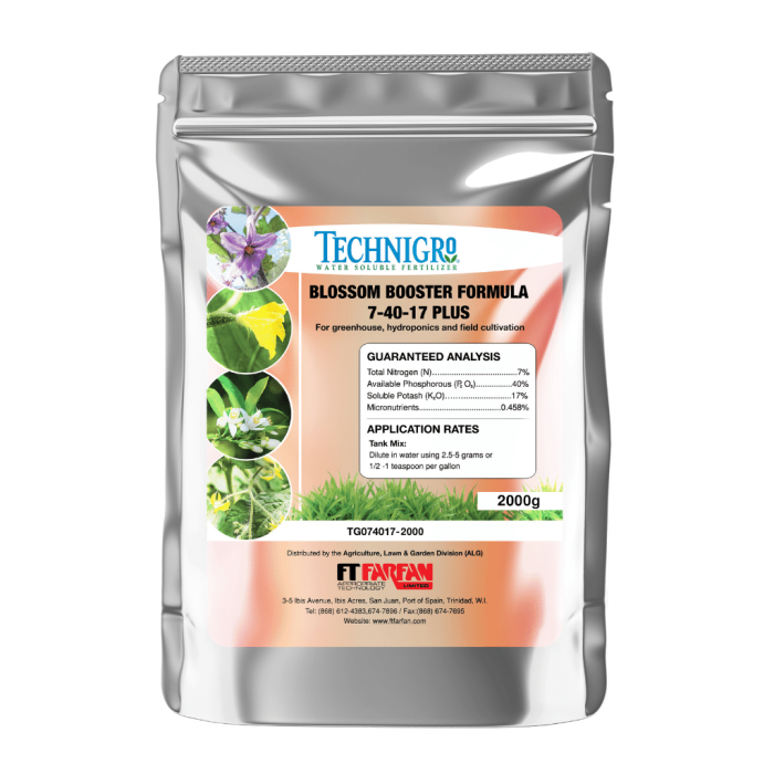 8 X (2 X 2kg) Per Case - Blossom Booster 2kg - Water Soluble; 7-40-17