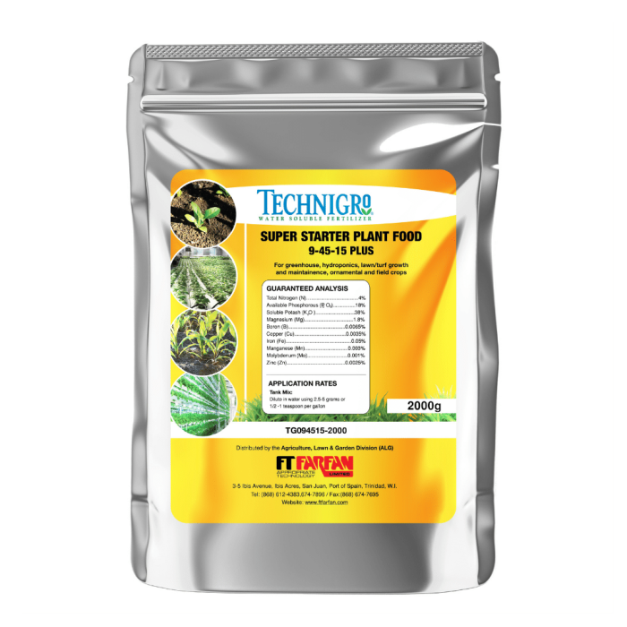 4x(2 X 2kg) Per Case - Super Starter Fertilizer 2kg - Water Soluble; 9-45-15