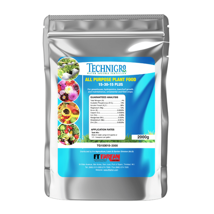 4x(2 X 2kg) Per Case - All Purpose Fertilizer 2kg - Water Soluble; 15-30-15