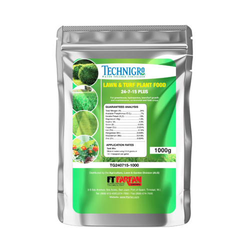4x(5 X 1kg) Per Case - Lawn & Turf Fertilizer 1kg - Water Soluble; 24-7-15