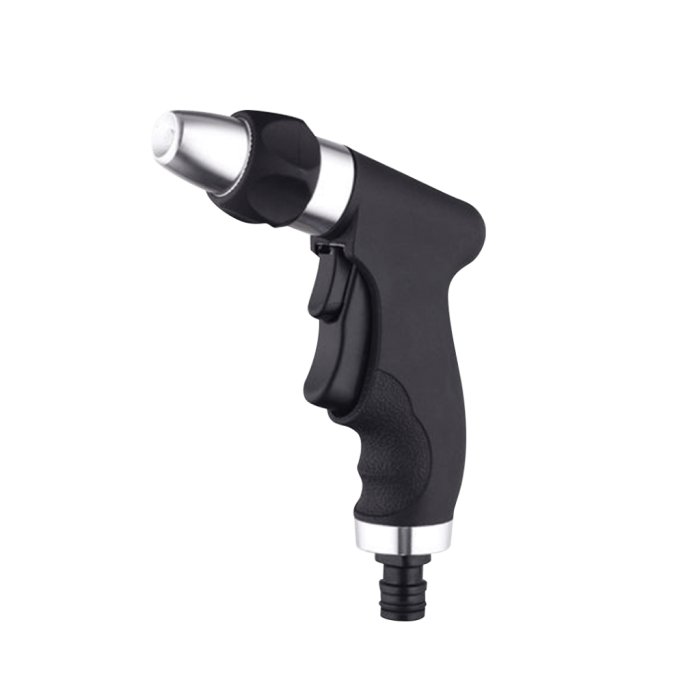 Aokal - Adjustable Hose Nozzle - Plastic; Black/Silver